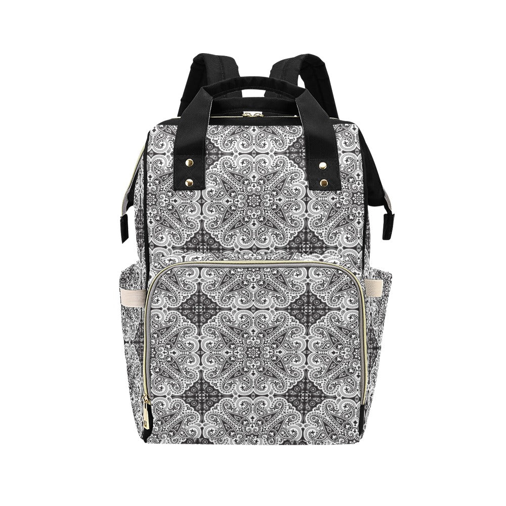 Bandana Print Design LKS309 Diaper Bag Backpack