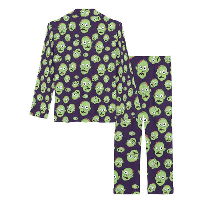 Zombie Print Design LKS303 Women's Long Pajama Set