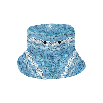Wave Print Design LKS301 Unisex Bucket Hat