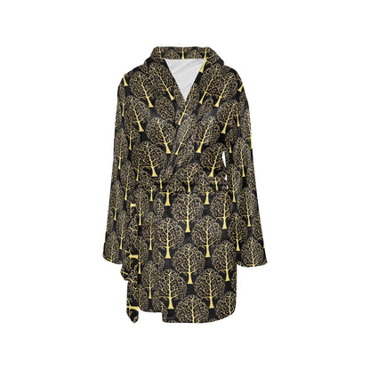 Tree Of Life Print Design LKS302 Women's Fleece Robe