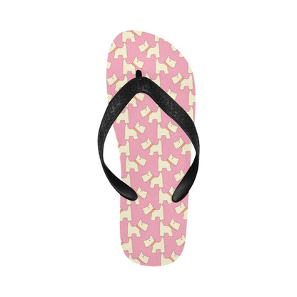 Scottish Terriers Print Design LKS306 Flip Flops