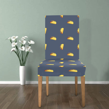 Taco Print Design LKS305 Dining Chair Slipcover
