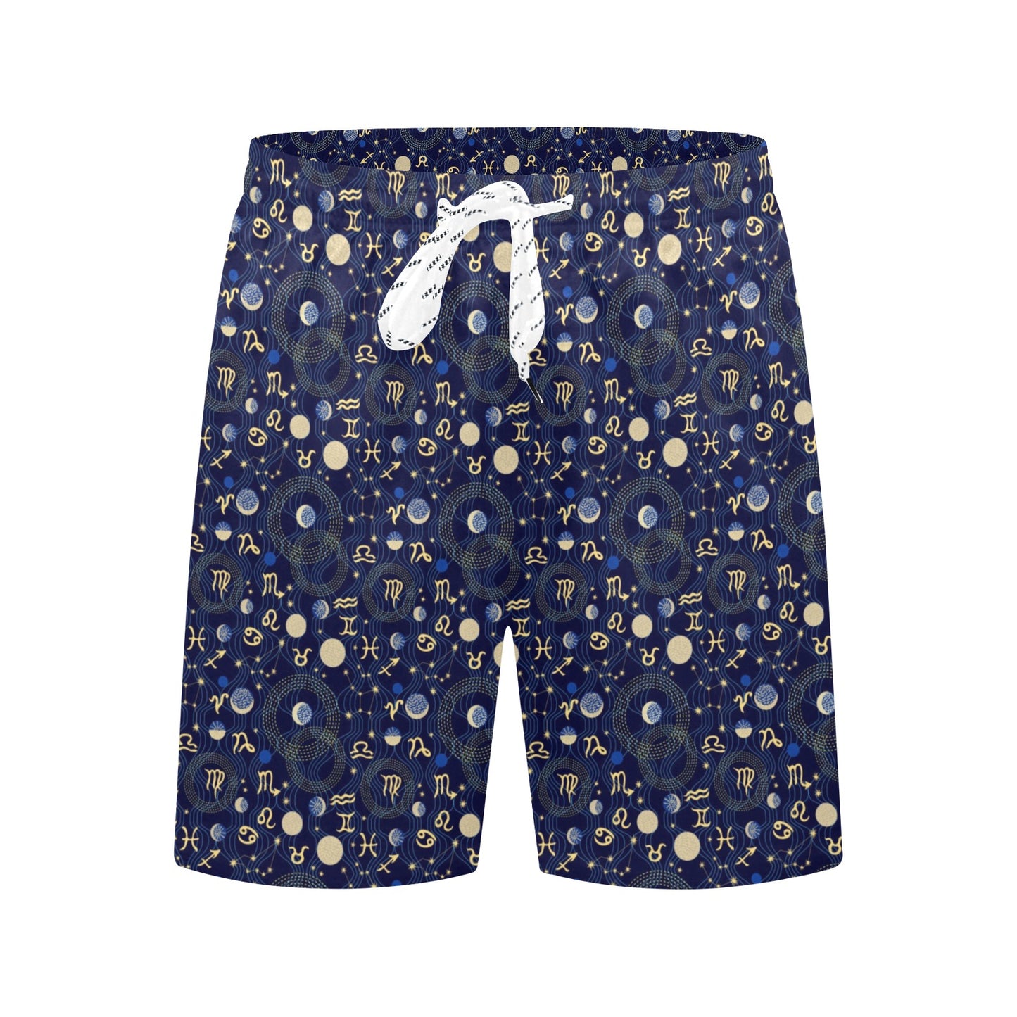 ZodiacThemed Design Print Men's Swim Trunks Beach Shorts