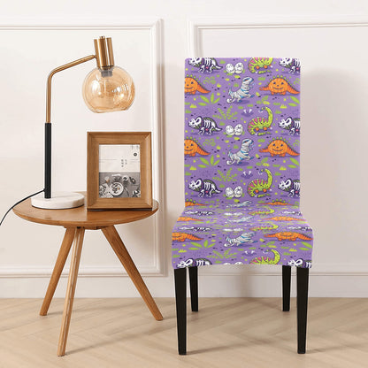 Zombie Dinosaur Print Design LKS302 Dining Chair Slipcover