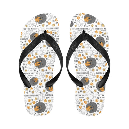 Tibetan Mastiffs Print Design LKS302 Flip Flops