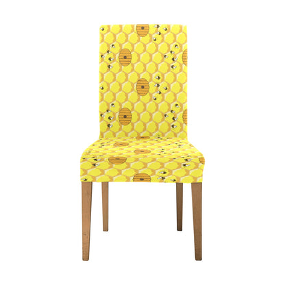 Honey Bee Print Design LKS303 Dining Chair Slipcover