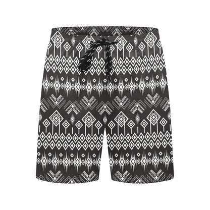 Tribal Pattern Print Design LKS304 Men's Swim Trunks Beach Shorts