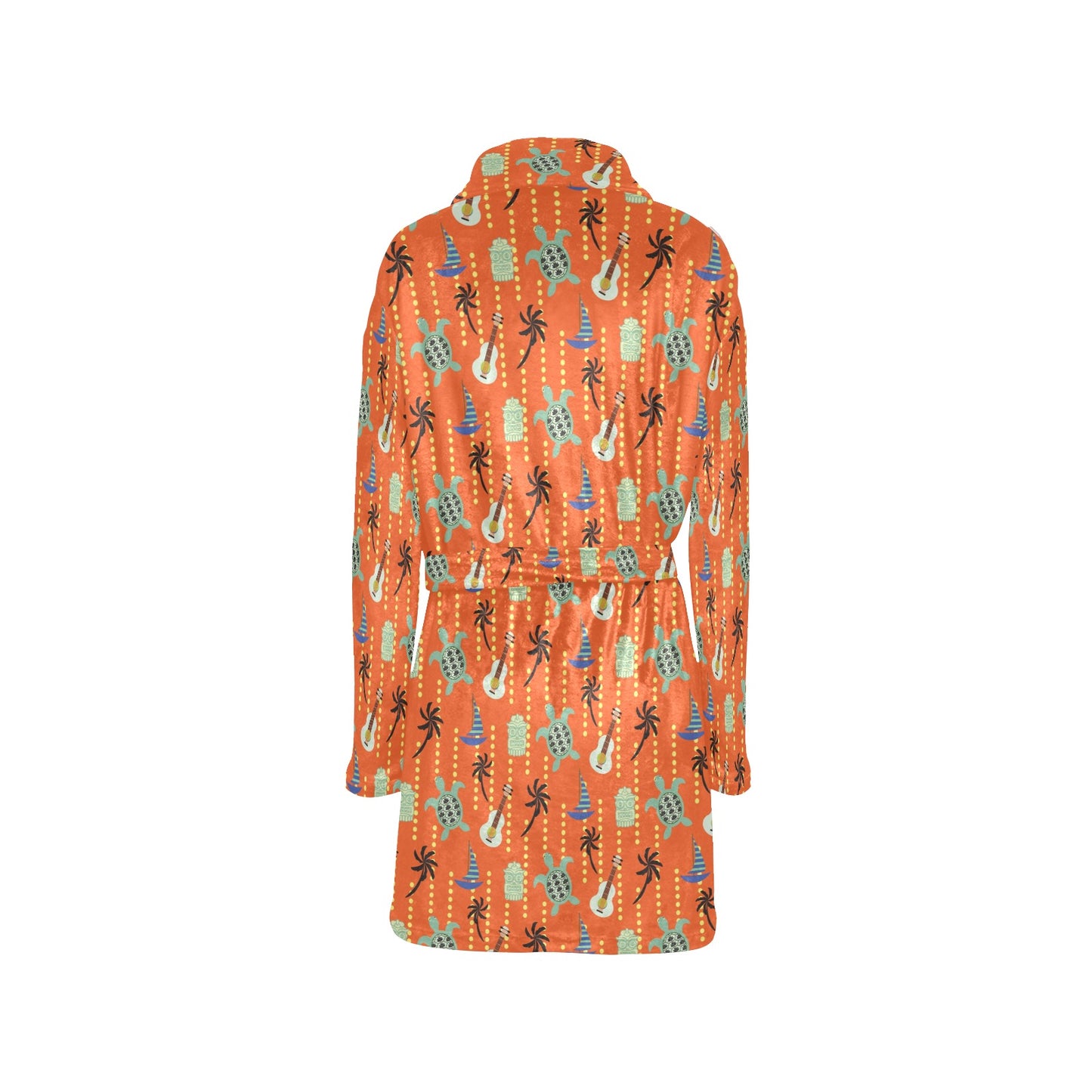 Ukulele Print Design LKS402 Women's Fleece Robe