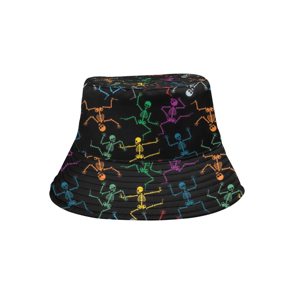 Skeleton Colorful Print Design LKS302 Unisex Bucket Hat