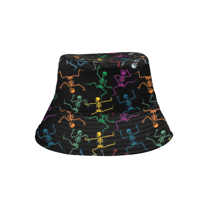 Skeleton Colorful Print Design LKS302 Unisex Bucket Hat