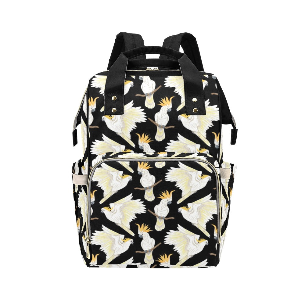 Cockatoo Print Design LKS402 Diaper Bag Backpack