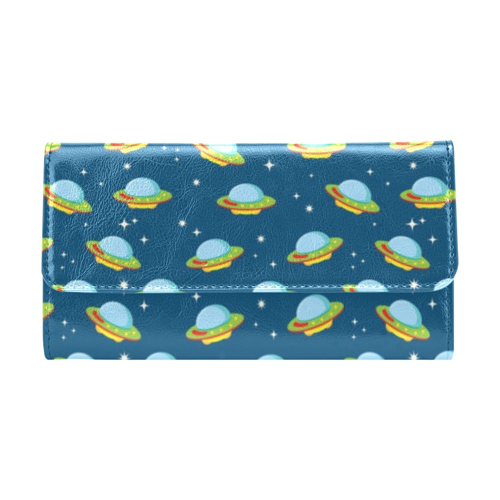 UFO Print Design LKS305 Women's Trifold Wallet