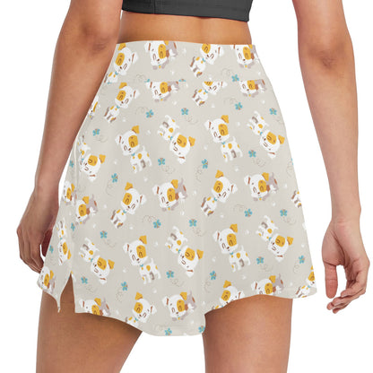 Russell Terriers Print Design LKS306 17" Golf & Pickleball Skort with Pockets