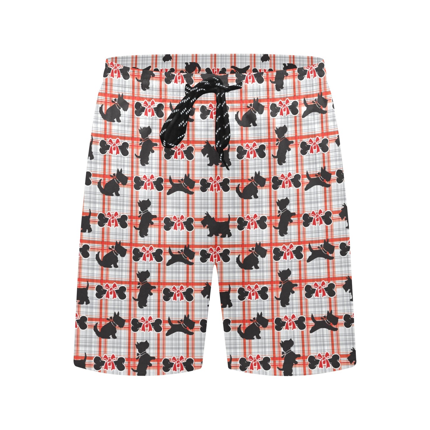 Scottish Terriers Print Design LKS3014 Men's Swim Trunks Beach Shorts