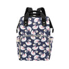 Swan Print Design LKS403 Diaper Bag Backpack