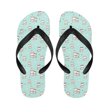 Shiba Inu Print Design LKS302 Flip Flops