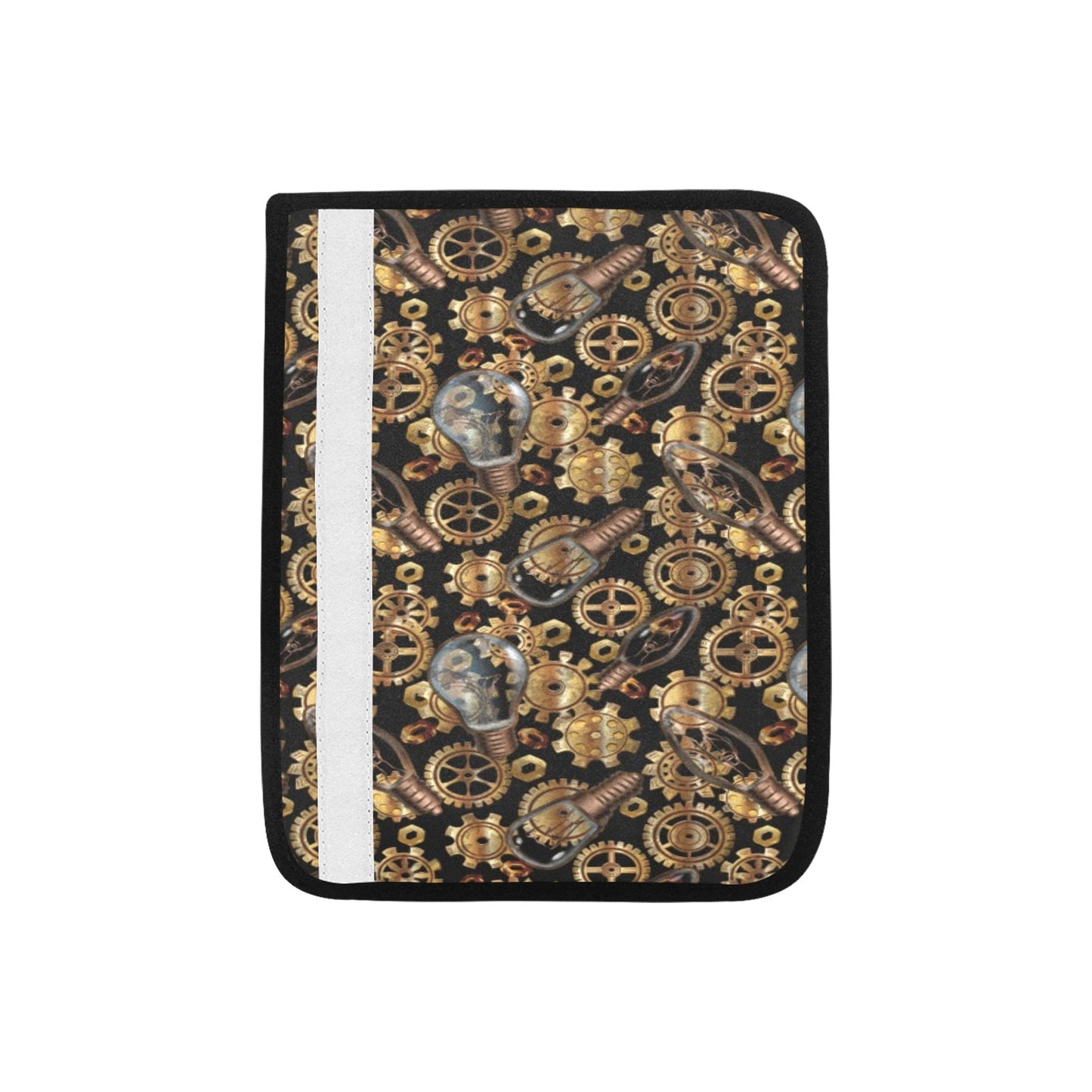 Steampunk Lightbulb Print Design LKS304 Car Seat Belt Cover