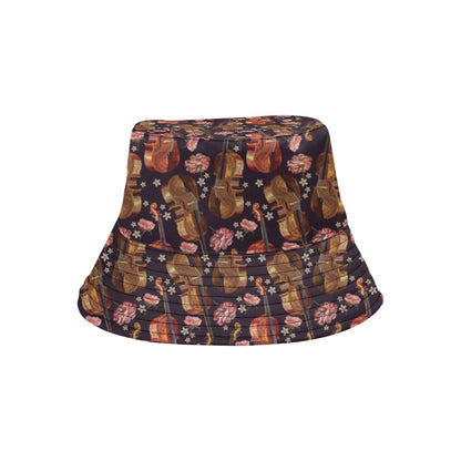 Violin Print Design LKS402 Unisex Bucket Hat