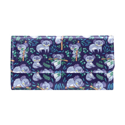 Koala Themed Design Print Women's Trifold Wallet