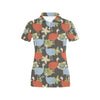 Guinea Fowl Pattern Print Design 02 Women's Polo Shirt