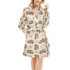 Hippie Van Peace Print Design LKS303 Women's Fleece Robe