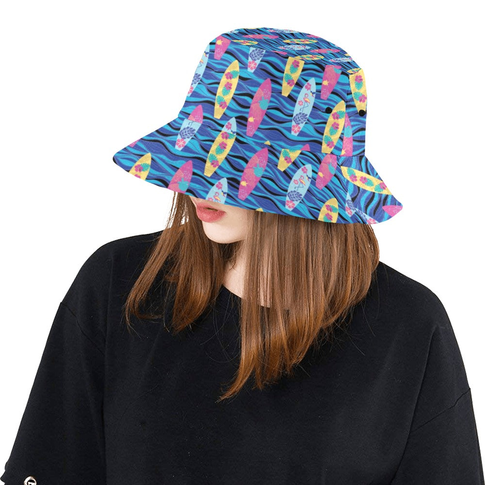 Surfboard Print Design LKS304 Unisex Bucket Hat