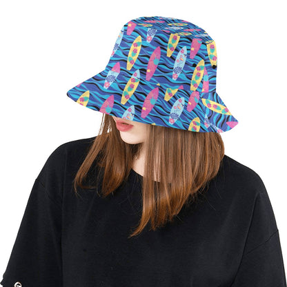 Surfboard Print Design LKS304 Unisex Bucket Hat