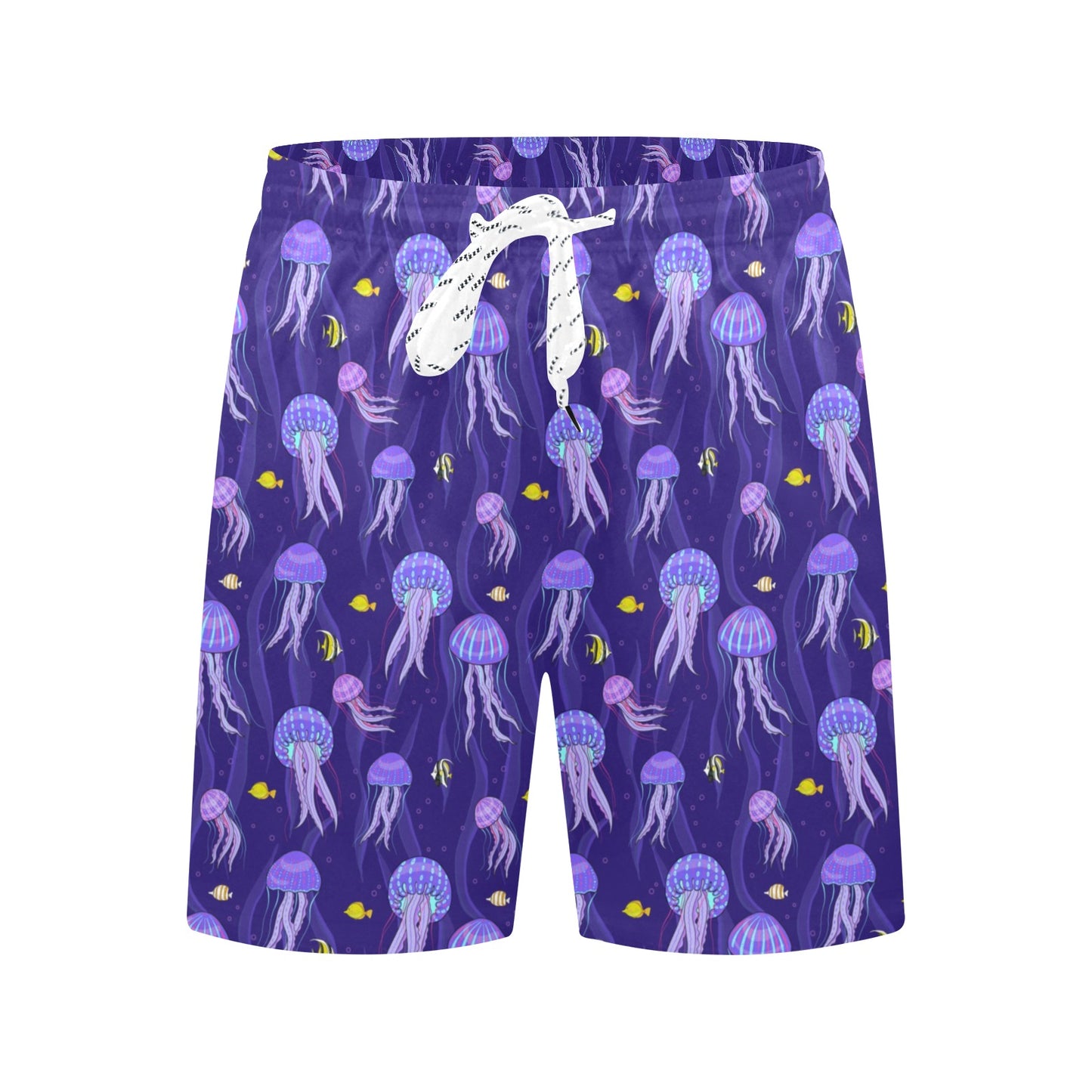 Jellyfish Style Print Men's Swim Trunks Beach Shorts