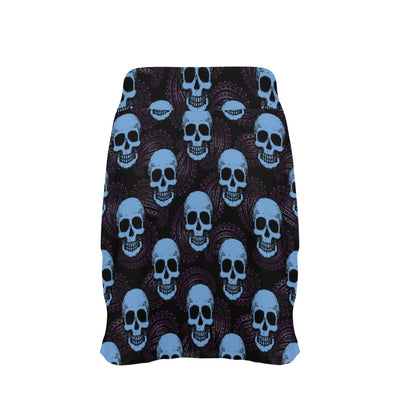 Skull Print Design LKS3012 17" Golf & Pickleball Skort with Pockets