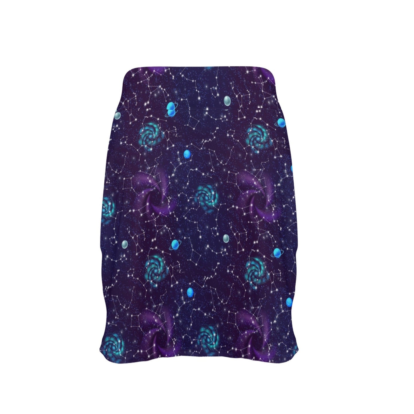 Zodiac Galaxy Design Print 17" Golf & Pickleball Skort with Pockets