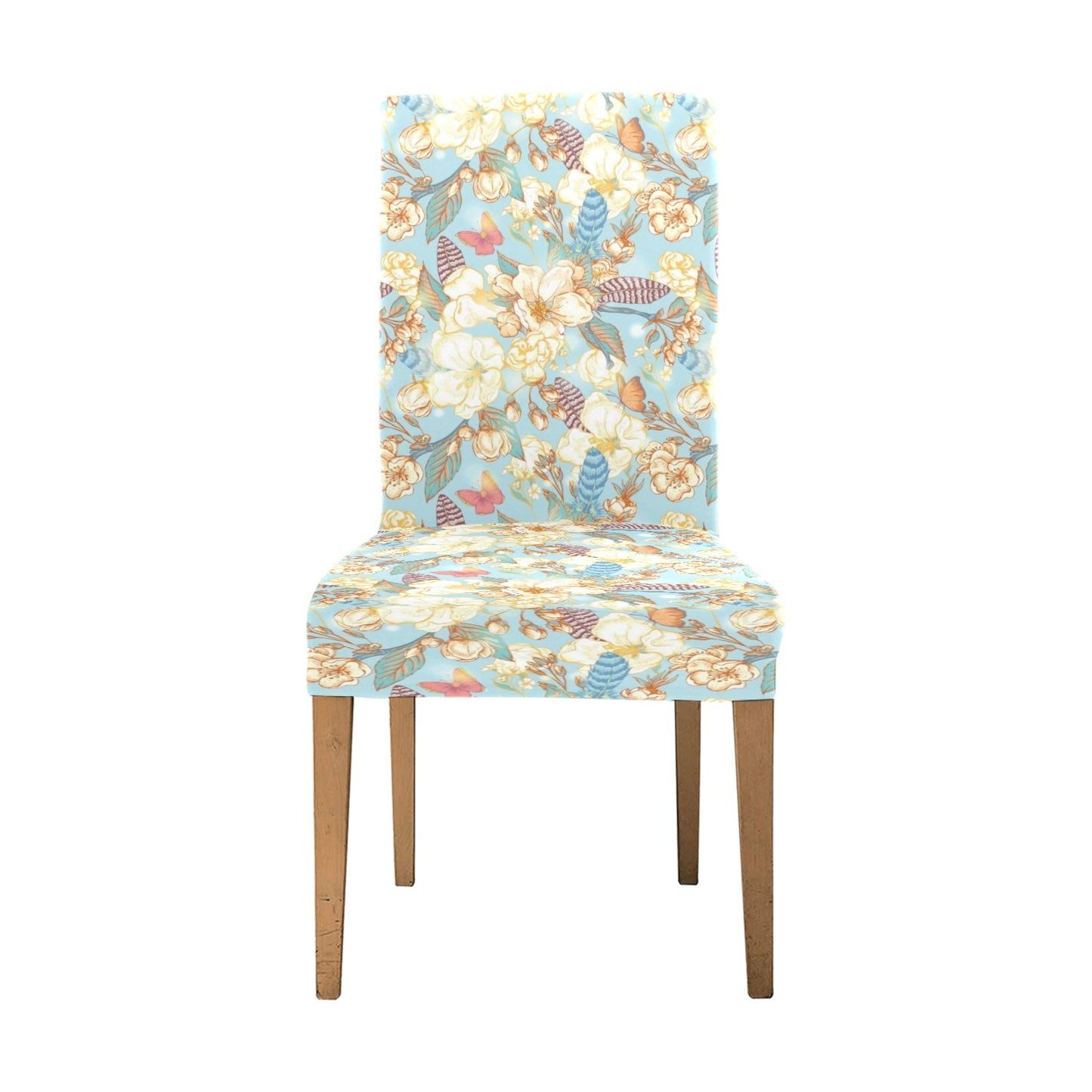 Summer Floral Print Design LKS302 Dining Chair Slipcover