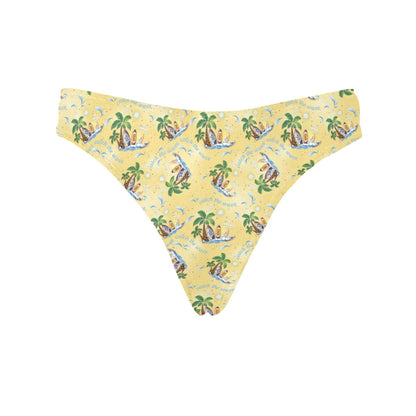 Surf Catch the Wave Design Women's Thongs