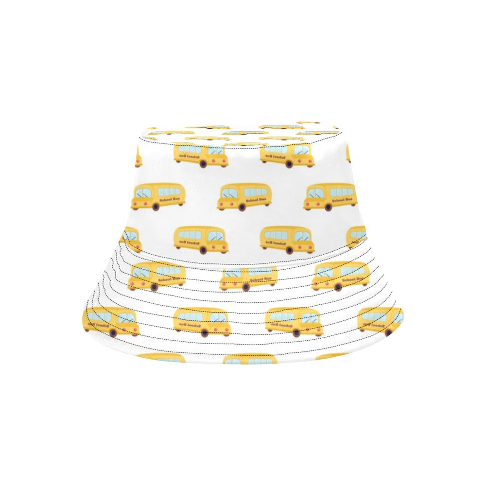 School Bus Print Design LKS306 Unisex Bucket Hat