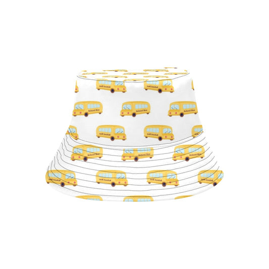 School Bus Print Design LKS306 Unisex Bucket Hat