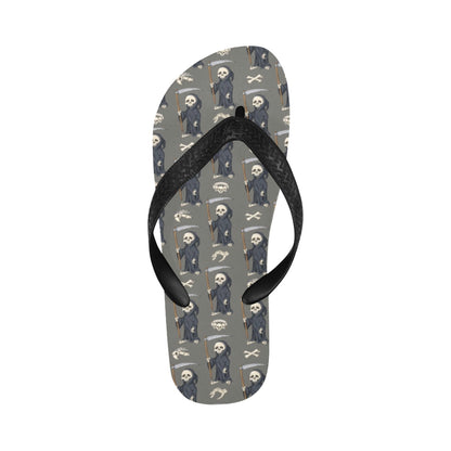Skeleton Print Design LKS308 Flip Flops
