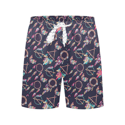 Boho Dream Catcher Colorful Men's Swim Trunks Beach Shorts