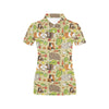 Guinea Pig Pattern Print Design 02 Women's Polo Shirt