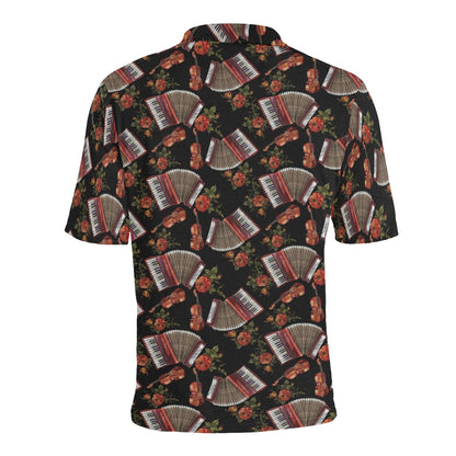 Accordion Print Design LKS403 Men Polo Shirt