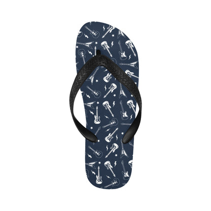Electric Guitar Print Design LKS402 Flip Flops
