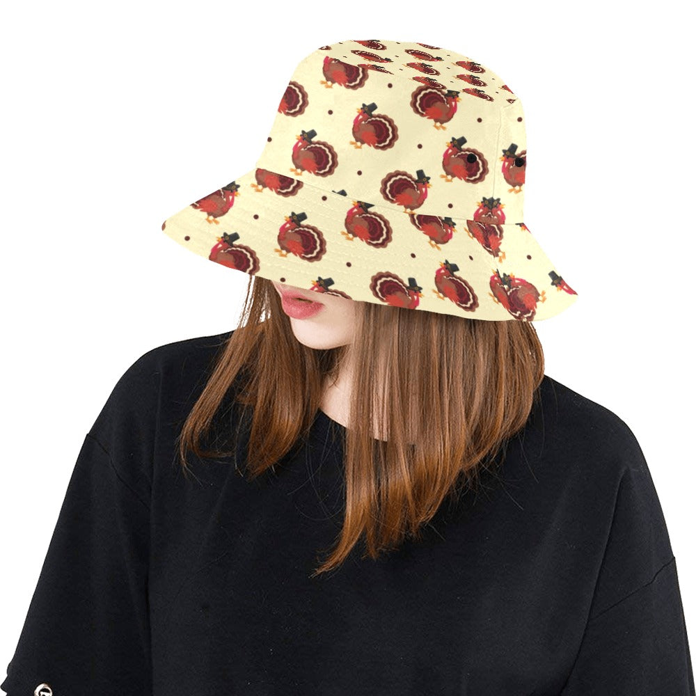 Thanksgiving Print Design LKS3010 Unisex Bucket Hat