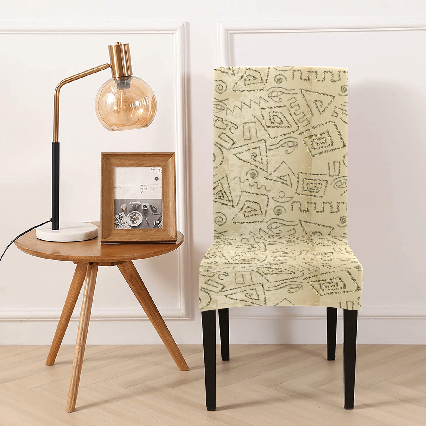 Ancient Greek Print Design LKS3013 Dining Chair Slipcover