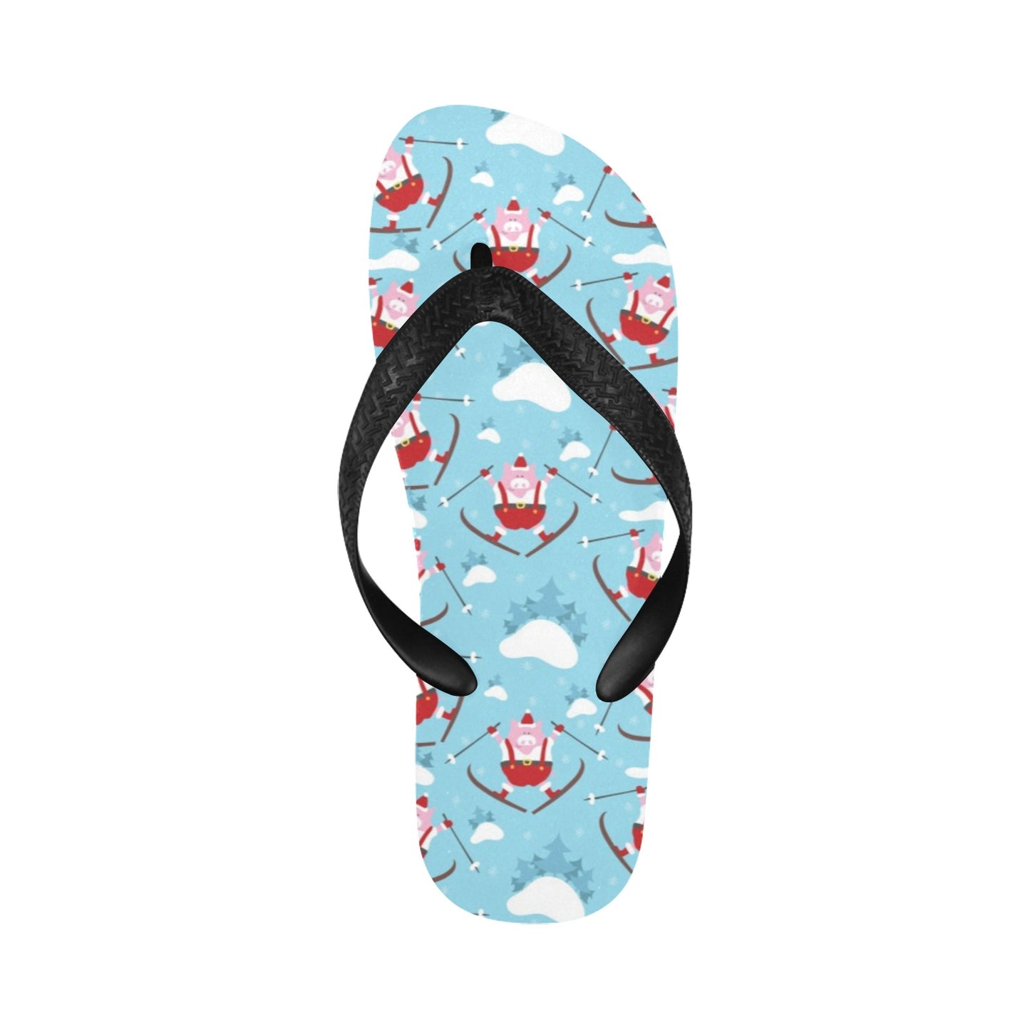 Ski Print Design LKS309 Flip Flops