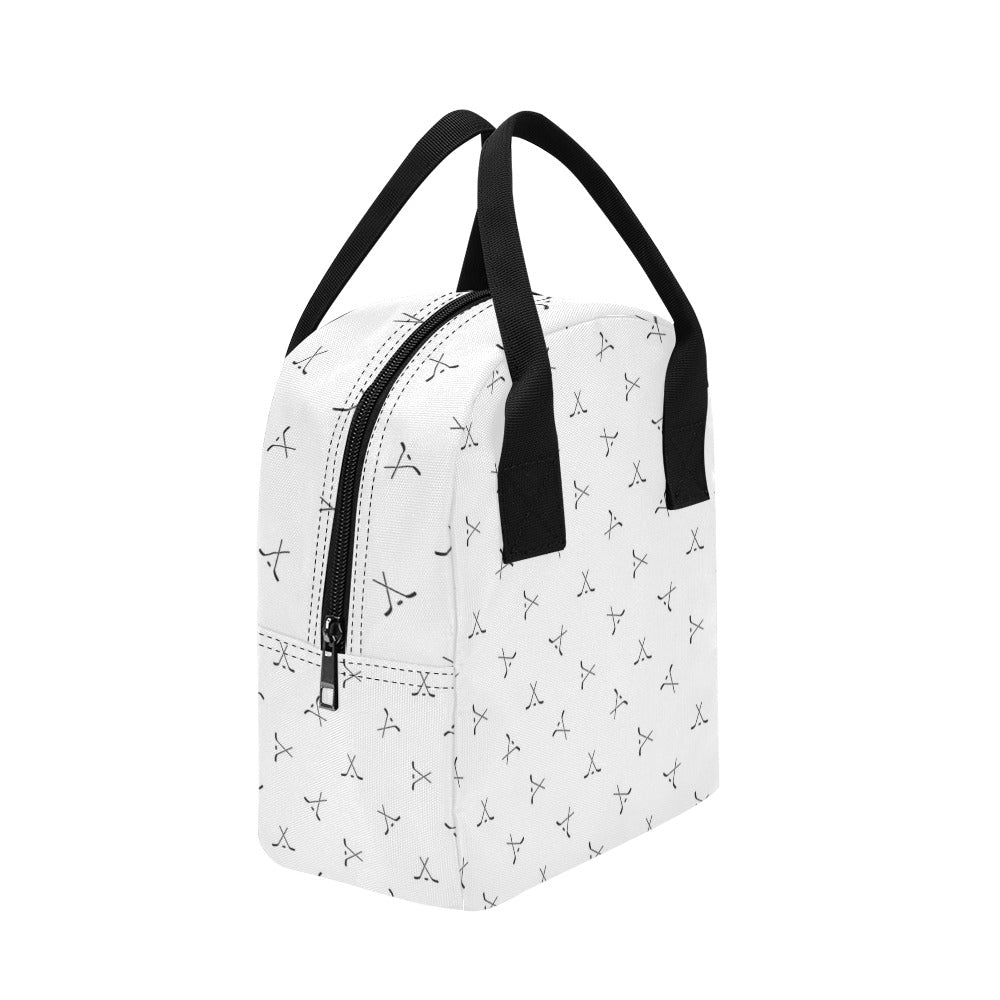 Hockey Print Design LKS304 Insulated Lunch Bag