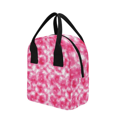 Tie Dye Pink Print Design LKS304 Insulated Lunch Bag