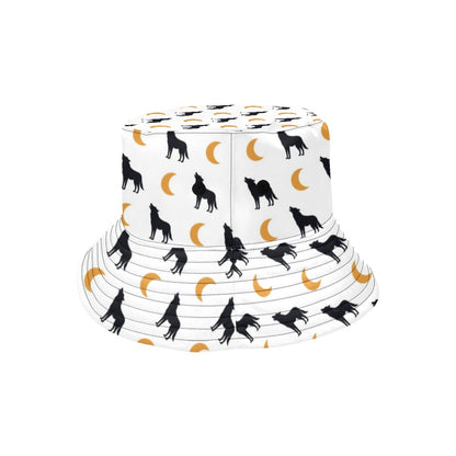 Wolf Moon Print Design LKS302 Unisex Bucket Hat