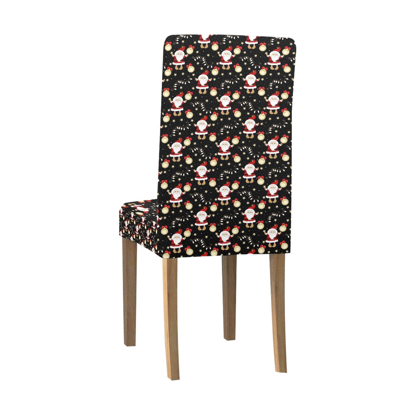 Santa Christmas Themed Print Design LKS307 Dining Chair Slipcover
