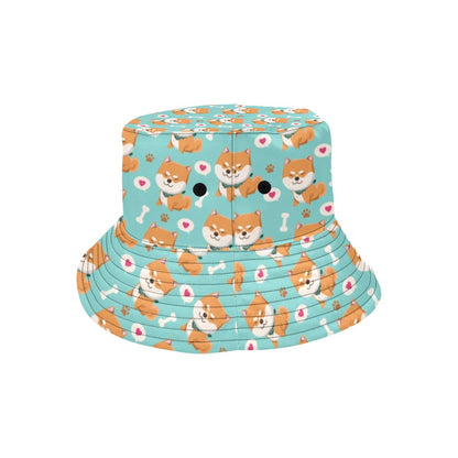 Shiba Inu Print Design LKS3013 Unisex Bucket Hat