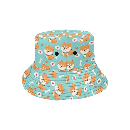 Shiba Inu Print Design LKS3013 Unisex Bucket Hat