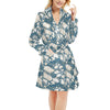 Seashell Print Design LKS308 Women's Fleece Robe