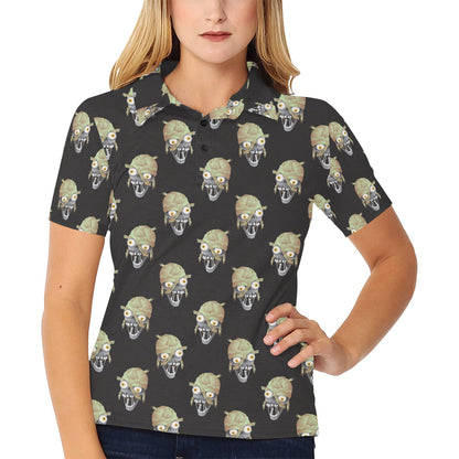 Mummy Print Design LKS304 Women's Polo Shirt